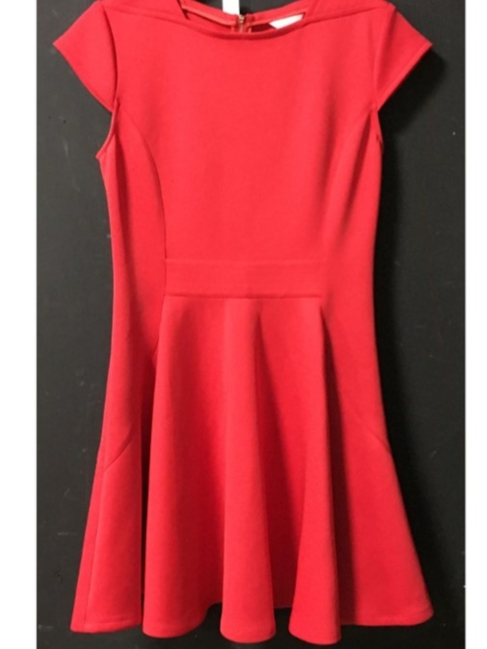 Ted Baker London Scarlet Cap-Sleeve Fit & Flare Mini Dress
